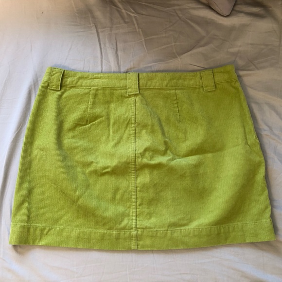 Green Corduroy Skirt US Size 14 - Picture 2 of 2